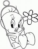 Coloring Pages Tweety Bird  Home sketch template