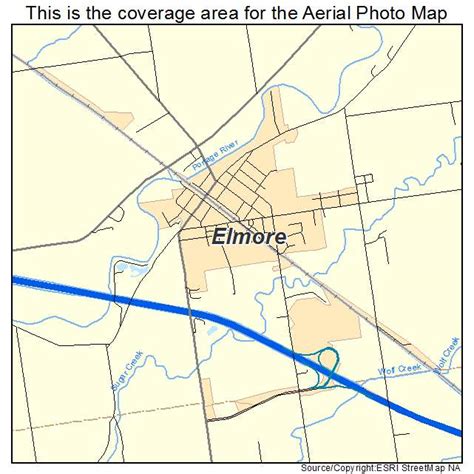 Aerial Photography Map of Elmore, OH Ohio