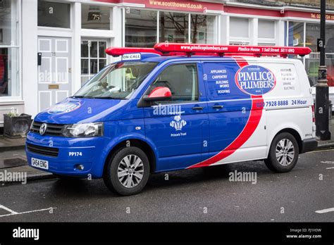 Pimlico Plumbers van, London, UK Stock Photo, Royalty Free Image: 97151037 - Alamy