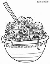 Noodles Coloring Pages sketch template