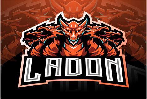 Ladon Esport Mascot Logo Design Graphic by visink.art · Creative Fabrica