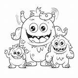 Cute Monster Coloring Pages sketch template