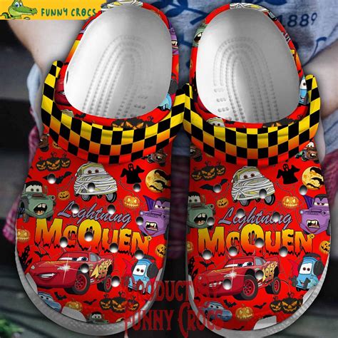 Lightning McQueen Halloween Red Crocs - Discover Comfort And Style Clog Shoes With Funny Crocs