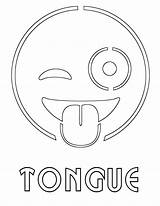 Tongue Coloring Pages  Nation sketch template