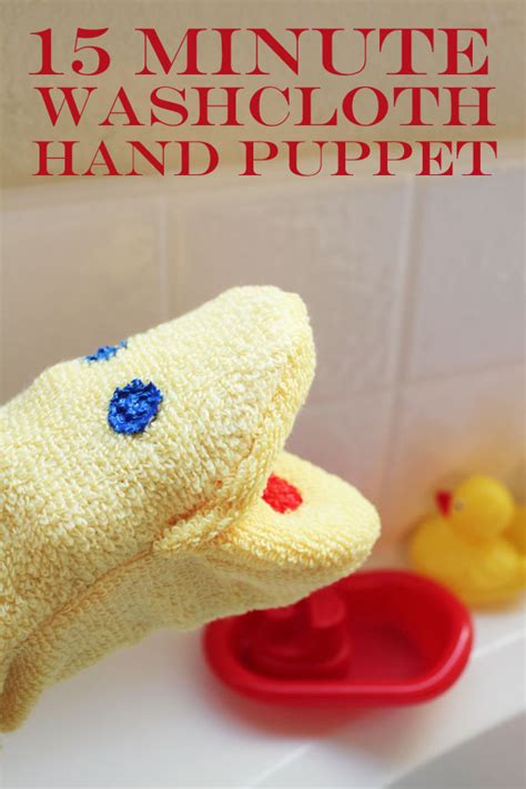 Washcloth Hand Puppet - 30 Minute Crafts