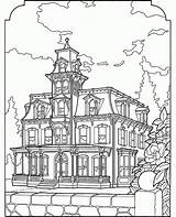 Free Victorian House Coloring Pages Download  sketch template