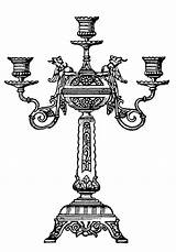 Candelabra Coloring Pages sketch template