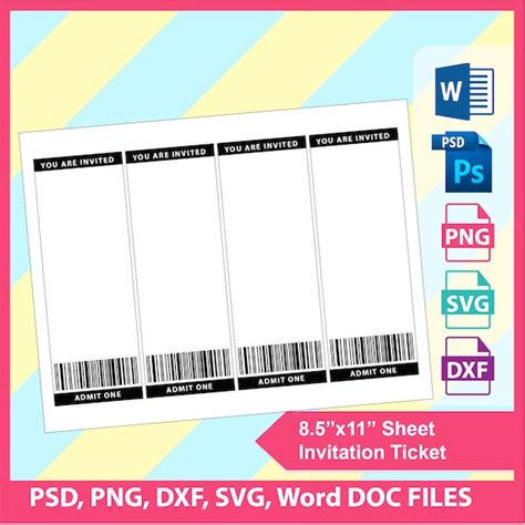 8 Ticket Template Microsoft Word - Perfect Template Ideas