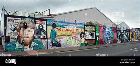 Murals in the Falls Road, Belfast, Northern Ireland Stock Photo - Alamy