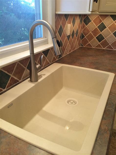 Blanco granite drop in sink with laminate countertop; Masters-Touch ...