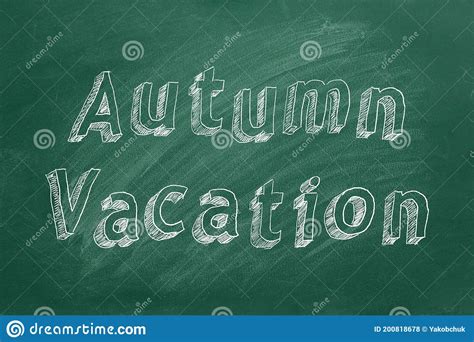 Autumn vacation stock illustration. Illustration of message - 200818678