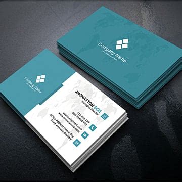 Clean Flat Design Black Dark Blue Premium Corporate Business Visiting Card Template for Free ...