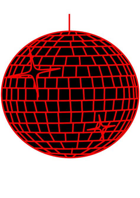 Red Disco Ball Clip Art at Clker.com - vector clip art online, royalty ...