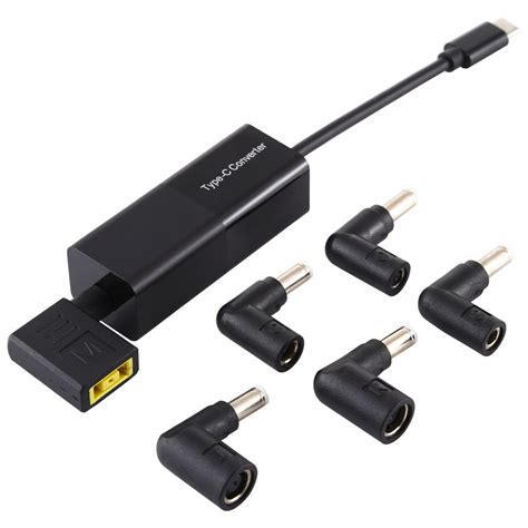 Laptop Power Adapter 65W USB-C / Type-C Converter to 6 in 1 Power Adapter (Black) – Alexnld.com