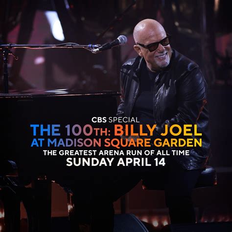 'The 100th: Billy Joel at Madison Square Garden' Airs April 14, 2024 ...