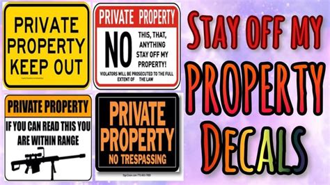 Roblox Bloxburg - Stay of my property Decal Id's - YouTube | Bloxburg ...