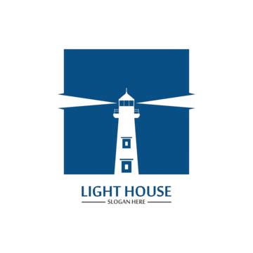 Lighthouse Logo Icon Vector Template Background Blue Maritime Vector, Background, Blue, Maritime ...
