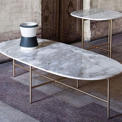 OVAL MARBLE COFFEE TABLE – iDecorate | Oval marble coffee table, Marble ...