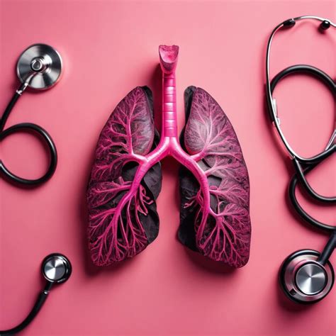 Premium AI Image | A photo of an effected lungs with stethoscope