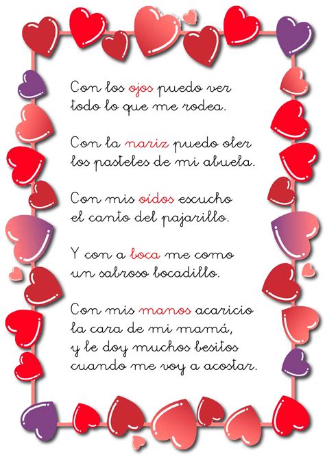 Poemas infantiles para imprimir