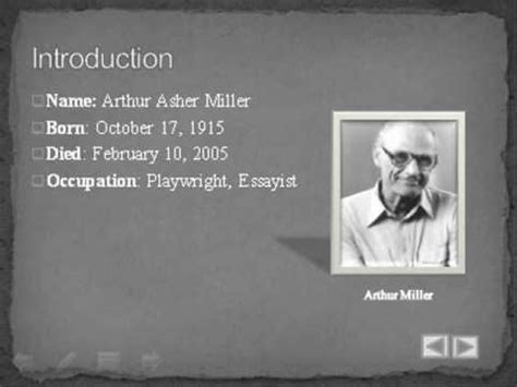 Arthur Miller Biography - YouTube