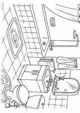 Printable Bathroom Coloring Pages sketch template