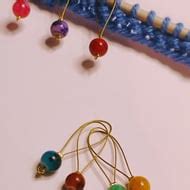 Beaded stitch markers set of 10 - Folksy