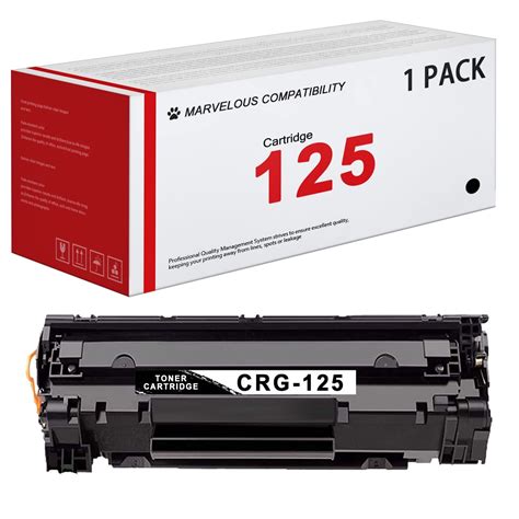 125 Toner Cartridge Black 1 Pack Replacement for Canon ImageCLASS ...