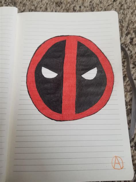 My drawing of the Deadpool symbol! : r/deadpool