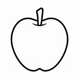 Apple Coloring Page Vector Illustration Image On White Background For  sketch template