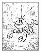 Cartoon Lobster Coloring Pages Printable – Shinzoocom sketch template