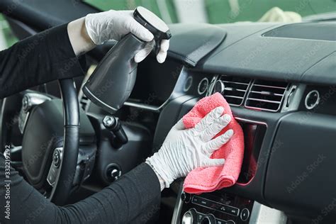 automobile detailing service. Car interior cleaning Stock Photo | Adobe ...