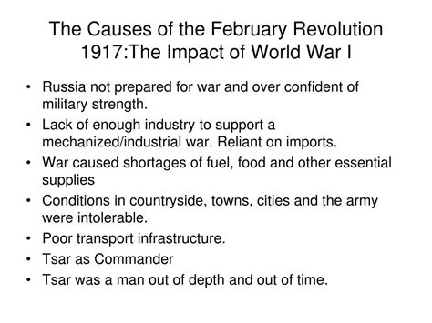 PPT - The Causes of the February Revolution 1917 PowerPoint Presentation - ID:2033031