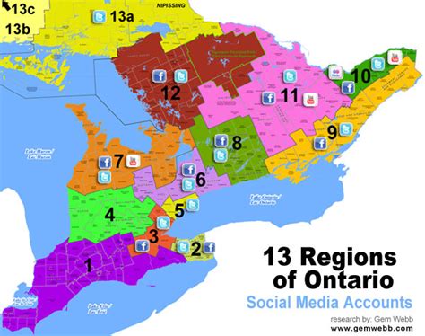 13 Tourism Regions of Ontario, who's using Social Media?