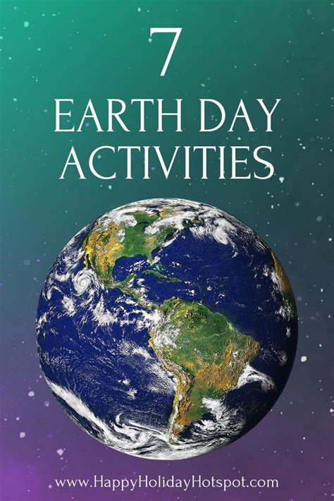 7 Easy Earth Day Activities - Happy Holiday Hotspot