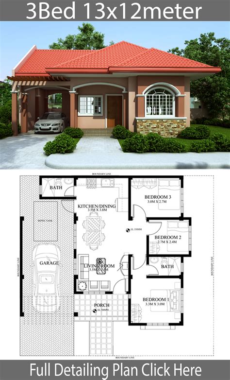 Pin by Gabriel Yanda on Samphoas House Plan | Model house plan, House construction plan ...