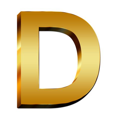 Golden D letter free image download