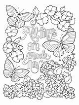All Things Are Made New Coloring Page In Two Sizes 85X11 Bible  sketch template