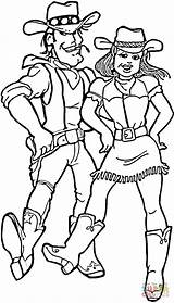 Cowboy And Cowgirl coloring page  Free Printable Coloring Pages sketch template