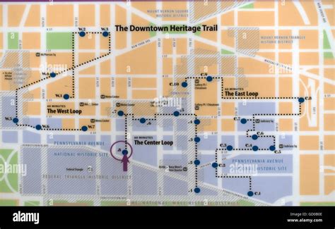 Downtown dc map hi-res stock photography and images - Alamy