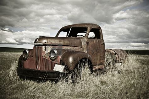 Royalty Free Image | Rusty Farm Truck by jeffzenner