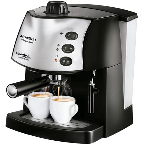 → Cafeteira Expresso Mondial Espresso Coffee Cream C-08 Preta 15 Bar é ...