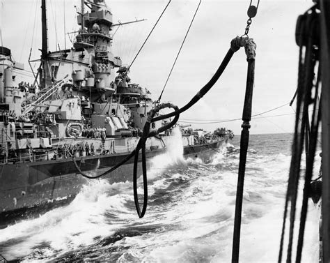 USS Massachusetts fueling at sea 1945 | View of USS Massachu… | Flickr
