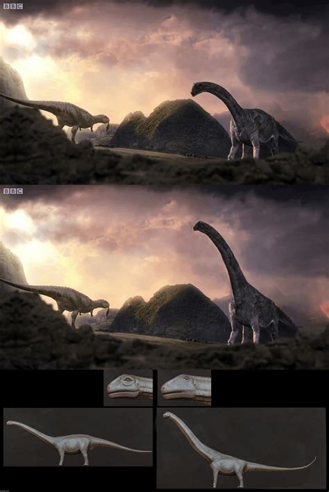 How the Argentinosaurus from Planet Dinosaur was depicted vs its ...