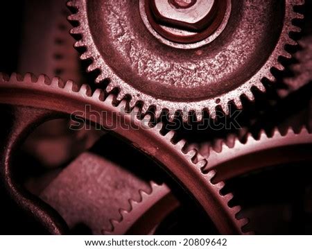 Cog Wheel Details Machines Industrial Revolution Stock Photo 20809642 ...