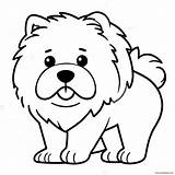 Fluffy Chow Coloring Page 48244 38143 sketch template