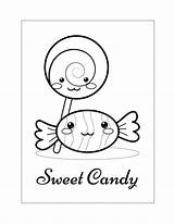 Sweeten Up Your Day With A Coloring Page Of Candy sketch template