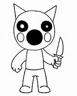 Piggy Roblox Coloring Pages  Free Printable For Kids sketch template