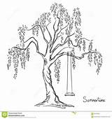 Tree Swing Coloring Pages sketch template