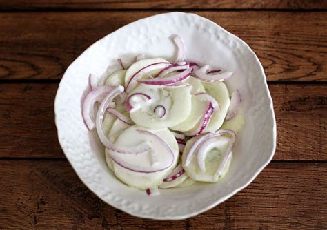 Creamy Marinated Cucumber Salad Recipe